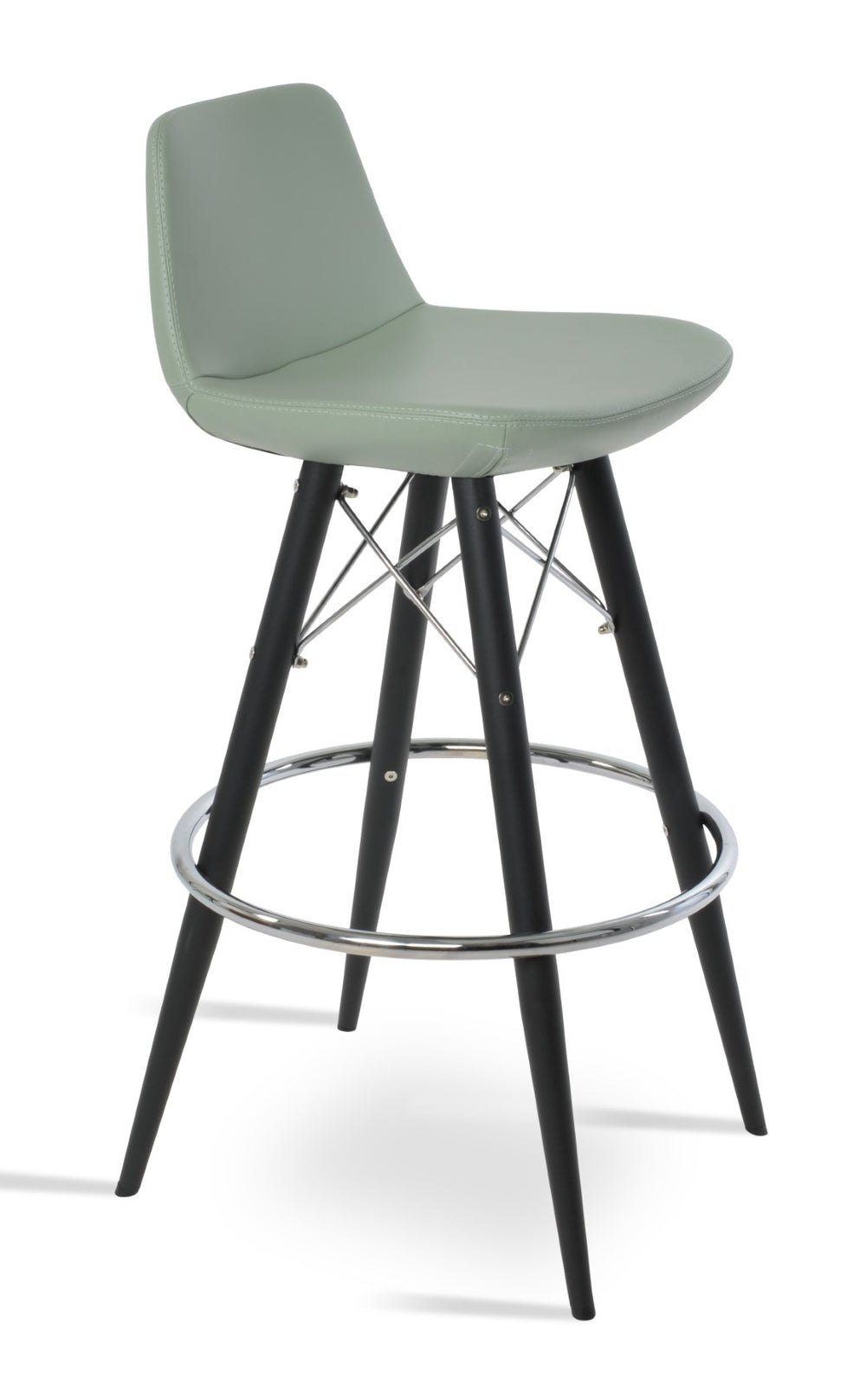 Soho Concept Pera Mw Counter Barstools – Stylish Leatherette, 2-year Guarantee, Memory Swivel Option Available! Black  Soho-concept-dining-chair-09370