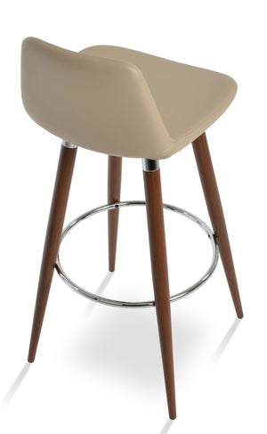 Soho Concept Pera Ana Barstools & Counterstools - Stylish Upholstered Seats With 10-year Guarantee, Made In Turkey! Walnut  Soho-concept-dining-chair-09372