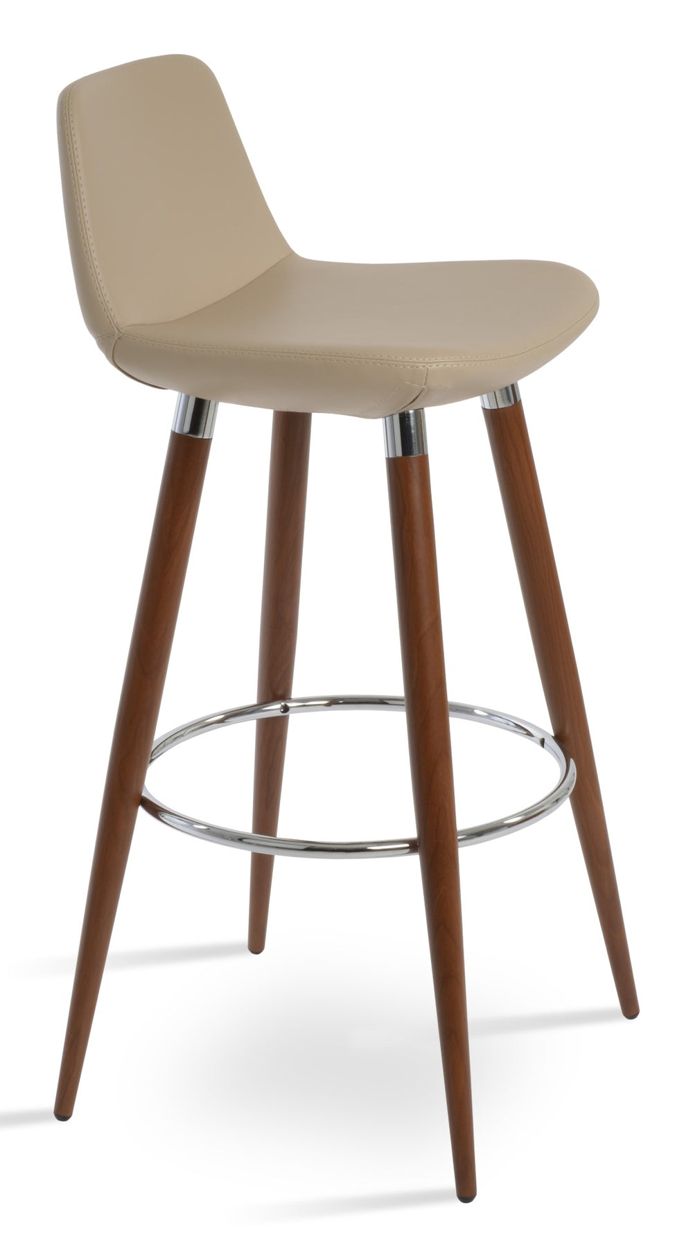 Soho Concept Pera Ana Barstools & Counterstools - Stylish Upholstered Seats With 10-year Guarantee, Made In Turkey! Walnut  Soho-concept-dining-chair-07050