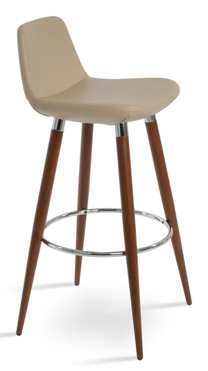 Soho Concept Pera Ana Barstools & Counterstools - Stylish Upholstered Seats With 10-year Guarantee, Made In Turkey! Walnut  Soho-concept-dining-chair-07050