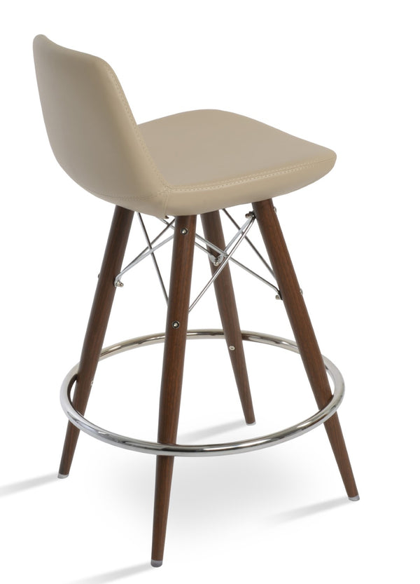 Soho Concept Pera Ana Barstools & Counterstools - Stylish Upholstered Seats With 10-year Guarantee, Made In Turkey! Walnut  Soho-concept-dining-chair-09371