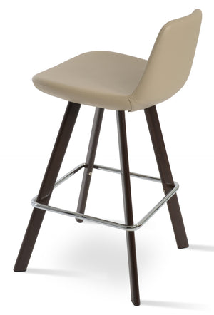 Soho Concept Pera Barstools & Counterstools - Premium Upholstery, Solid Wood, Stylish Finishes & 10-year Guarantee Walnut  Soho-concept-dining-chair-09375