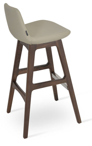 Soho Concept Pera Wood Barstools & Counterstools – Elegant Upholstery, Solid Construction, 10-year Guarantee Options Walnut  Soho-concept-dining-chair-09391