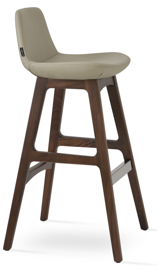 Soho Concept Pera Barstools & Counterstools - Premium Upholstery, Solid Wood, Stylish Finishes & 10-year Guarantee Walnut  Soho-concept-dining-chair-07054