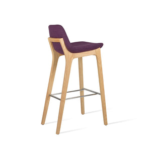Soho Concept Pera Stylish Barstools & Counterstools, Solid Wood With Premium Upholstery, 10-year Warranty! Ash,Natural  Soho-concept-dining-chair-09387