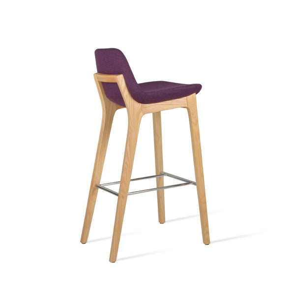 Soho Concept Pera Stylish Barstools & Counterstools, Solid Wood With Premium Upholstery, 10-year Warranty! Ash,Natural  Soho-concept-dining-chair-09387