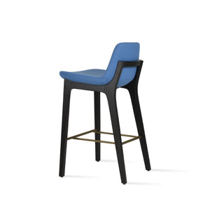 Soho Concept Pera Stylish Barstools & Counterstools, Solid Wood With Premium Upholstery, 10-year Warranty! Ash,Black,Brass  Soho-concept-dining-chair-09386