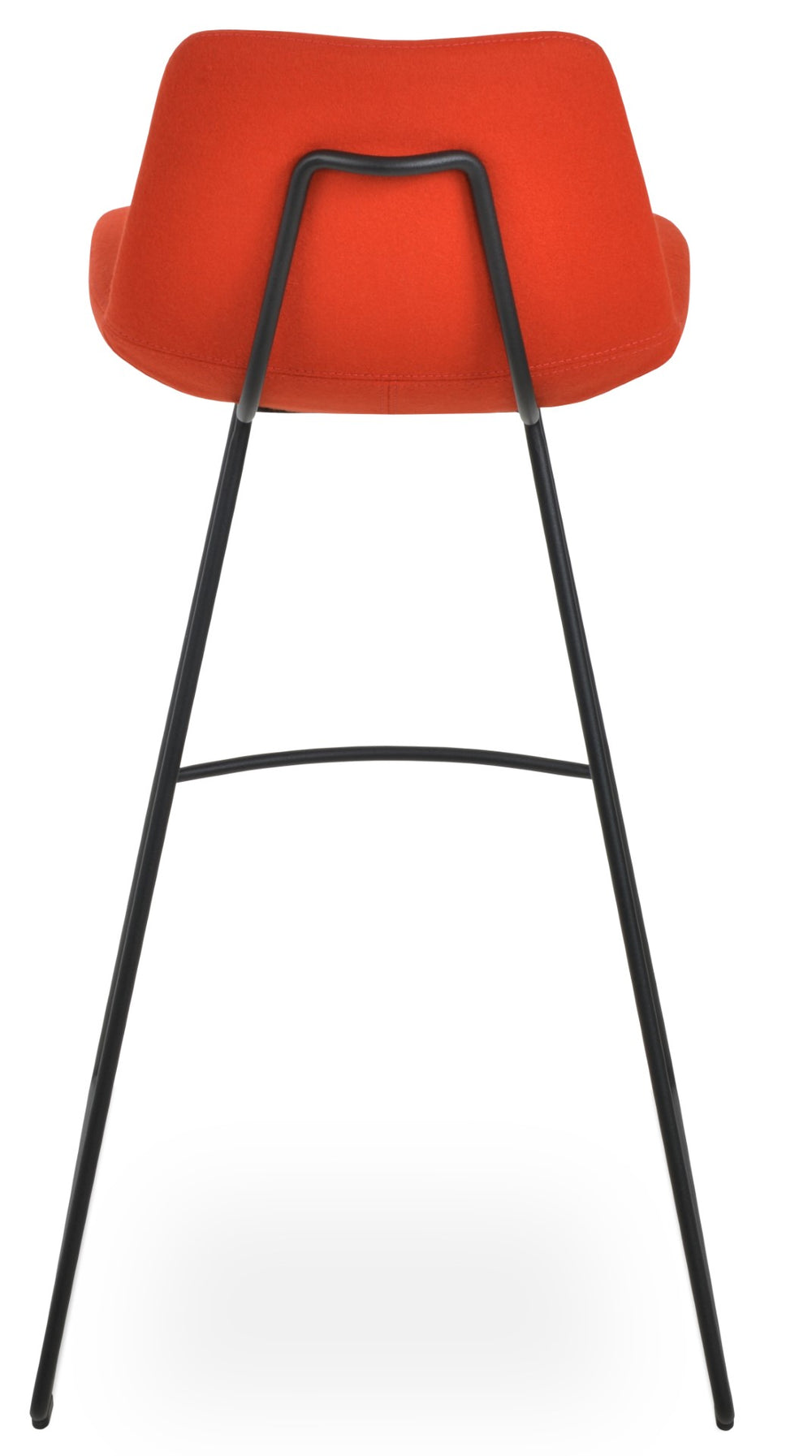 Soho Concept Pera Stylish Barstools & Counterstools With Premium Camira Wool, 10-year Guarantee, Sleek Design Black,Orange  Soho-concept-dining-chair-09335
