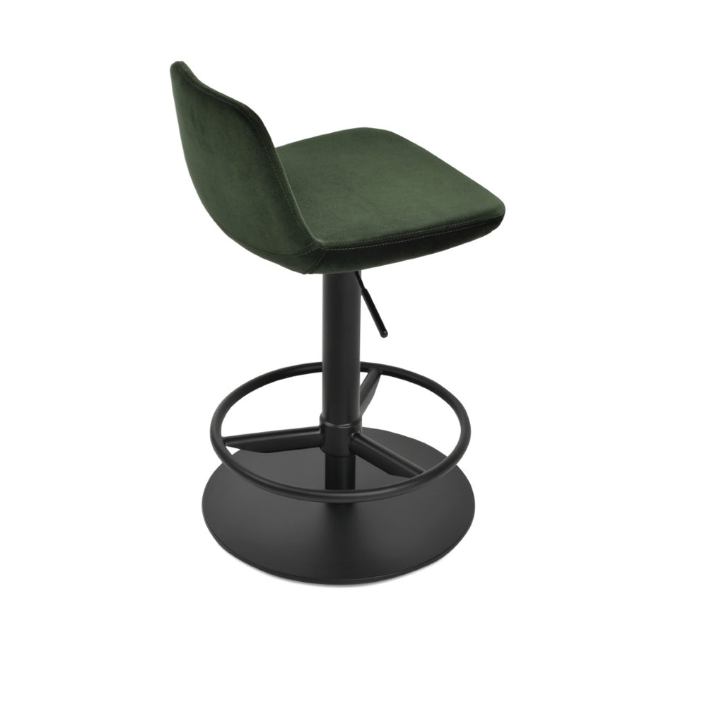 Soho Concept Pera Piston Barstools & Counterstools - Versatile Designs In Boucle, Velvet & Nubuck Fabrics! Green,Black  Soho-concept-dining-chair-09343