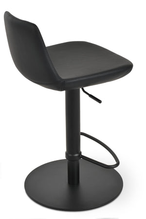 Soho Concept Pera Piston Barstools & Counterstools - Luxurious Upholstery, Adjustable Heights, 10-year Guarantee Black  Soho-concept-dining-chair-10151