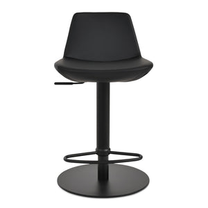 Soho Concept Pera Piston Barstools & Counterstools - Luxurious Upholstery, Adjustable Heights, 10-year Guarantee Black  Soho-concept-dining-chair-10150