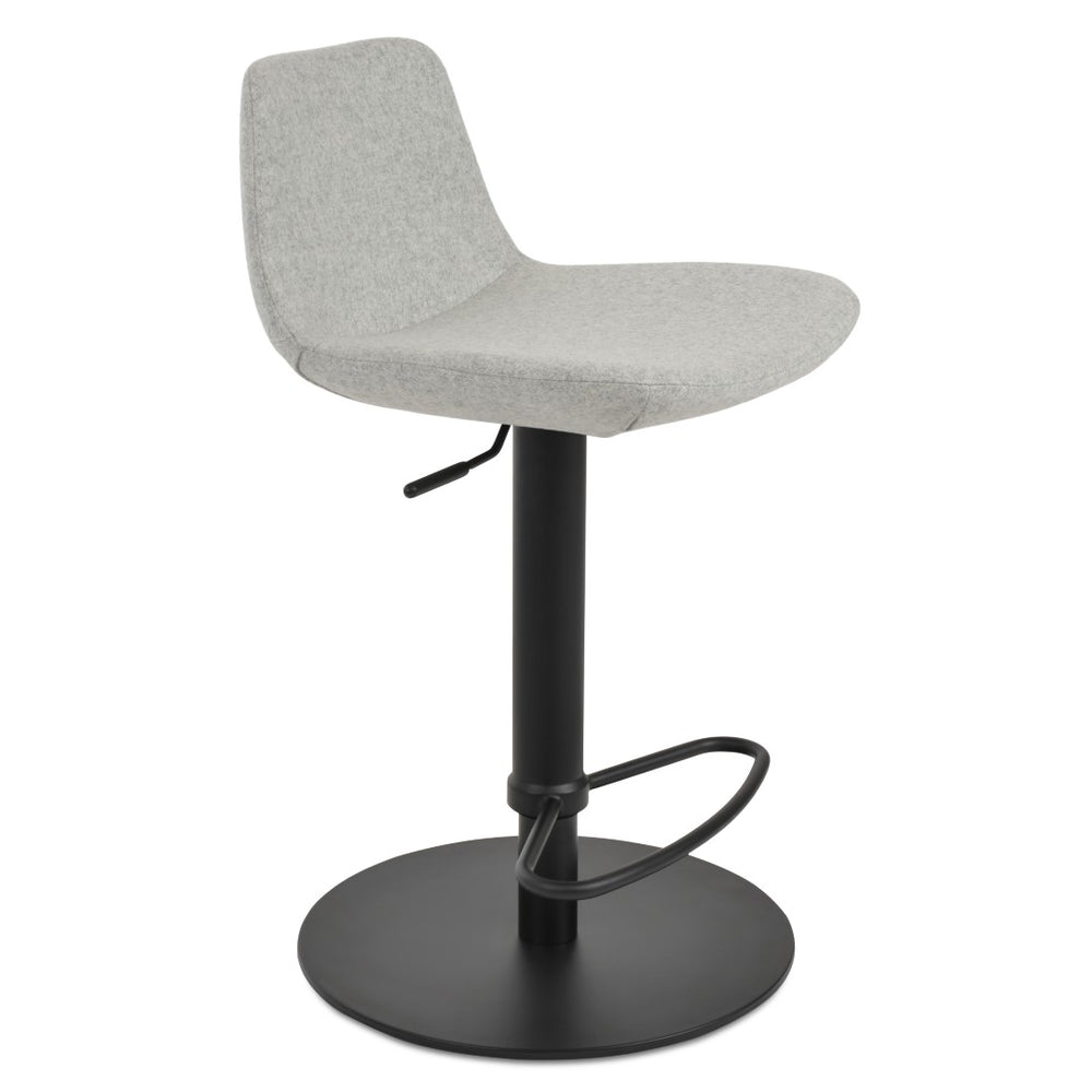 Soho Concept Pera Adjustable Barstools & Counterstools In Camira Blazer Wool With 10-year Guarantee & Style Gold,Blue  Soho-concept-dining-chair-09504