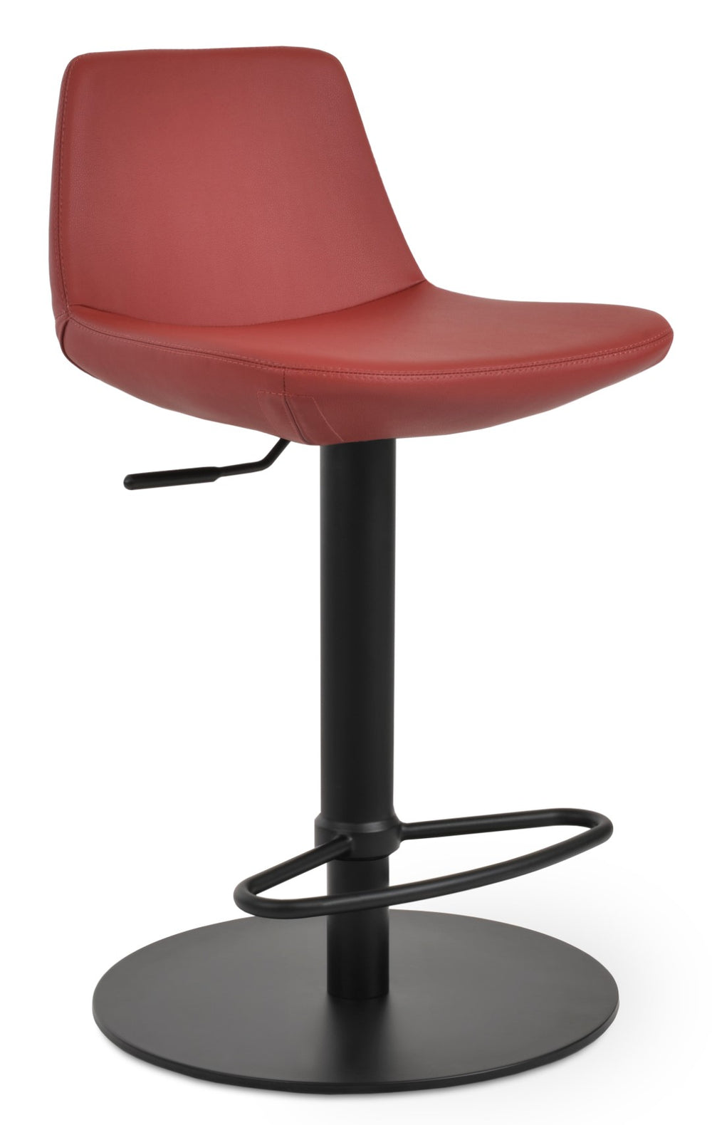 Soho Concept Pera Piston Barstools & Counterstools - Luxurious Upholstery, Adjustable Heights, 10-year Guarantee Black,Red  Soho-concept-dining-chair-10149