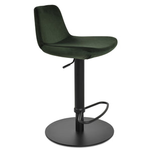 Soho Concept Pera Piston Barstools & Counterstools - Luxurious Upholstery, Adjustable Heights, 10-year Guarantee Black,Green  Soho-concept-dining-chair-10144