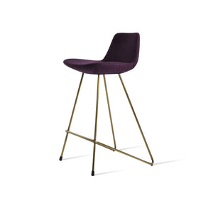 Soho Concept Pera Wire Barstools & Counterstools - Stylish Camira Blazer Wool Fabric With 10-year Guarantee! Bronze  Soho-concept-dining-chair-09396