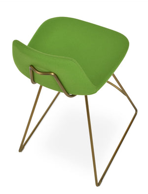 Soho Concept Pera Stylish Barstools & Counterstools With Premium Camira Wool, 10-year Guarantee, Sleek Design Gold  Soho-concept-dining-chair-07059