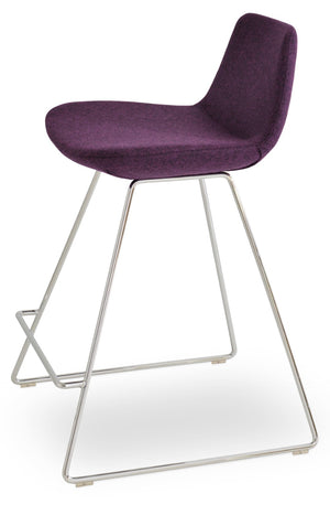 Soho Concept Pera Wire Barstools & Counterstools In Dark Grey Camira Blazer Wool – 10-year Guarantee & Options!   Soho-concept-dining-chair-09407