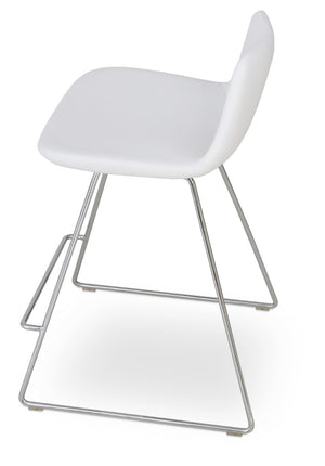 Soho Concept Pera Wire Barstools & Counterstools - Stylish Leatherette Options, 2-year Warranty, Limited Stock! White  Soho-concept-dining-chair-09411