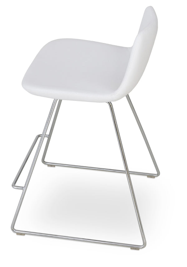 Soho Concept Pera Wire Barstools & Counterstools - Stylish Leatherette Options, 2-year Warranty, Limited Stock! White  Soho-concept-dining-chair-09411