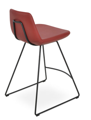 Soho Concept Pera Modern Barstools & Counterstools - Stylish Fabric Options, 10-year Guarantee, Made In Turkey Black,Red  Soho-concept-dining-chair-09398