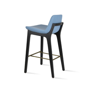 Soho Concept Pera Barstools & Counterstools - Stylish Leatherette Seats, Solid Wood, 2-year Warranty, Limited Stock! Ash,Blue  Soho-concept-dining-chair-09474