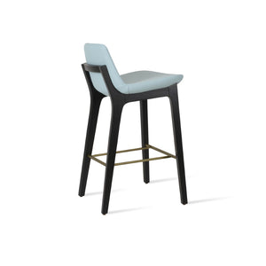 Soho Concept Pera Barstools & Counterstools - Stylish Leatherette Seats, Solid Wood, 2-year Warranty, Limited Stock! Ash,Blue  Soho-concept-dining-chair-09472