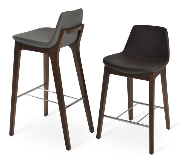 Soho Concept Pera Barstools & Counterstools - Premium Upholstery, Solid Wood, Stylish Finishes & 10-year Guarantee Brown,Grey,Walnut  Soho-concept-dining-chair-09436
