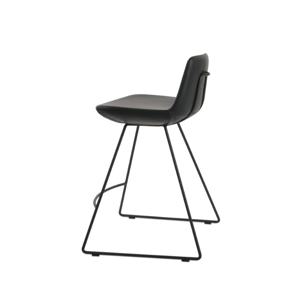 Soho Concept Pera Modern Barstools & Counterstools - Stylish Fabric Options, 10-year Guarantee, Made In Turkey Black  Soho-concept-dining-chair-07066