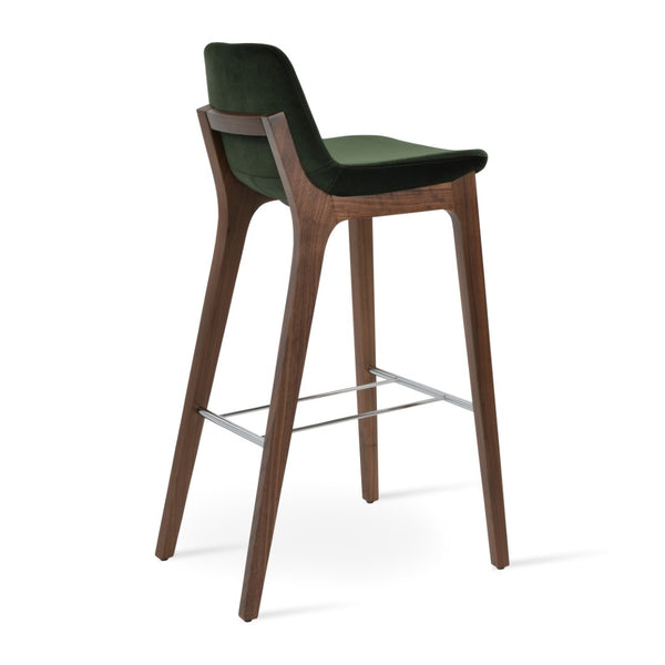 Soho Concept Pera Barstools & Counterstools - Premium Upholstery, Solid Wood, Stylish Finishes & 10-year Guarantee Walnut,Green  Soho-concept-dining-chair-07071