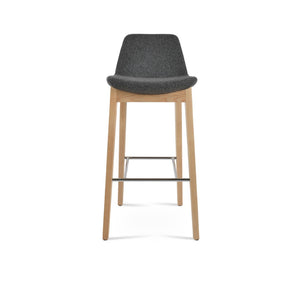 Soho Concept Pera Stylish Barstools & Counterstools, Solid Wood With Premium Upholstery, 10-year Warranty! Ash,Natural,Chrome,Dark Grey  Soho-concept-dining-chair-07073