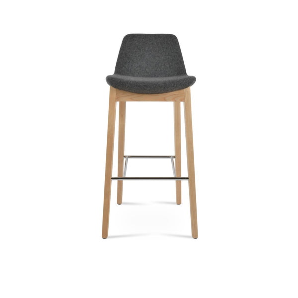 Soho Concept Pera Stylish Barstools & Counterstools, Solid Wood With Premium Upholstery, 10-year Warranty! Ash,Natural,Chrome,Dark Grey  Soho-concept-dining-chair-07073