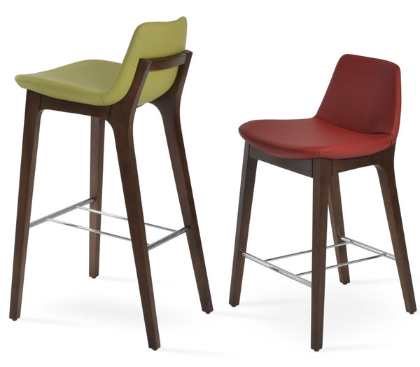 Soho Concept Pera Barstools & Counterstools - Premium Upholstery, Solid Wood, Stylish Finishes & 10-year Guarantee Green,Red,Walnut  Soho-concept-dining-chair-09452