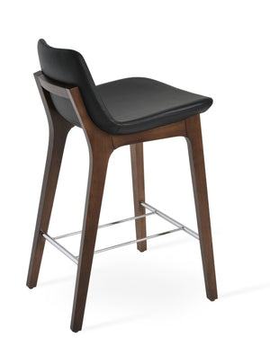 Soho Concept Pera Barstools & Counterstools - Premium Upholstery, Solid Wood, Stylish Finishes & 10-year Guarantee Black,Walnut  Soho-concept-dining-chair-09466