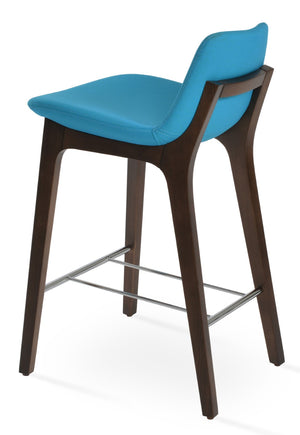 Soho Concept Pera Barstools & Counterstools - Premium Upholstery, Solid Wood, Stylish Finishes & 10-year Guarantee Turquoise,Walnut  Soho-concept-dining-chair-09465
