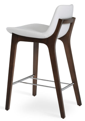 Soho Concept Pera Barstools & Counterstools - Premium Upholstery, Solid Wood, Stylish Finishes & 10-year Guarantee White,Walnut  Soho-concept-dining-chair-09463