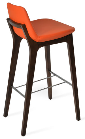Soho Concept Pera Barstools & Counterstools - Premium Upholstery, Solid Wood, Stylish Finishes & 10-year Guarantee Orange,Walnut  Soho-concept-dining-chair-09435