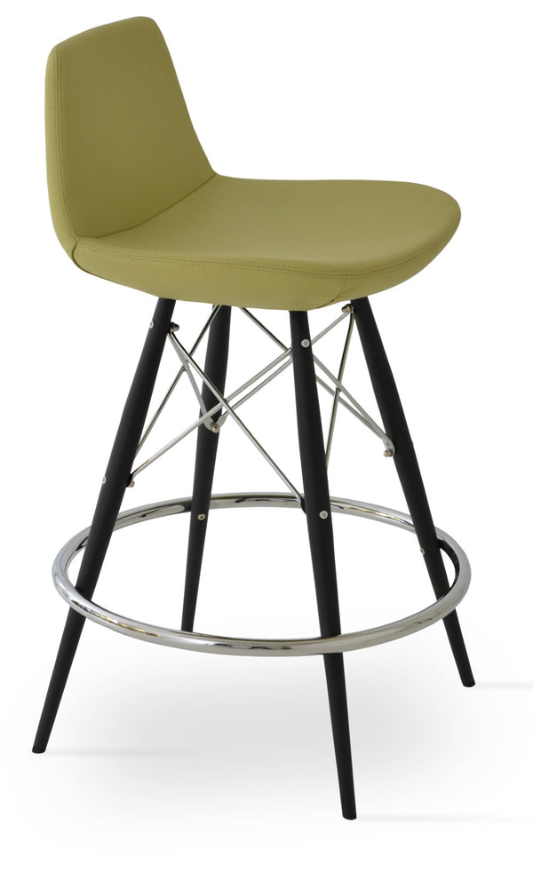 Soho Concept Pera Modern Barstools & Counterstools – Stylish Leatherette, Swivel Functionality & 2-year Warranty Black,Green  Soho-concept-dining-chair-09496