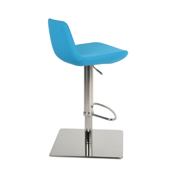 Soho Concept Pera Adjustable Barstools & Counterstools - Luxurious Fabrics, Chrome Base, 10-year Guarantee, Stylish! Chrome,Turquoise  Soho-concept-dining-chair-09529