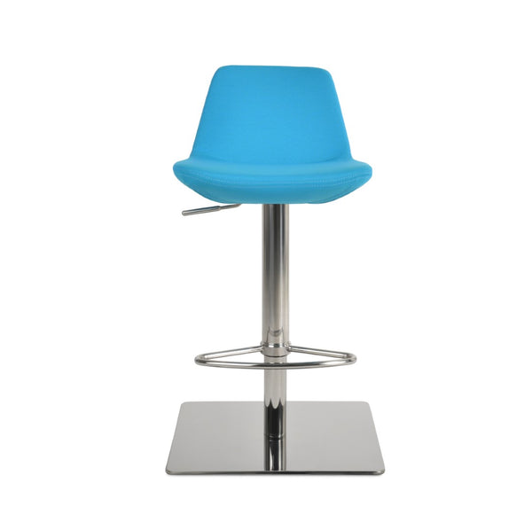 Soho Concept Pera Adjustable Barstools & Counterstools - Luxurious Fabrics, Chrome Base, 10-year Guarantee, Stylish! Chrome,Turquoise  Soho-concept-dining-chair-07082