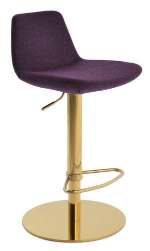 Soho Concept Pera Piston Barstools & Counterstools With 10-year Guarantee - Stylish Boucle Fabric & Leather Options Gold  Soho-concept-dining-chair-09533