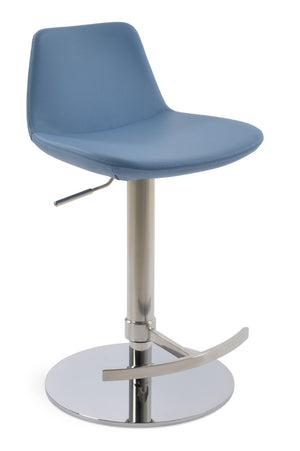Soho Concept Pera Piston Adjustable Barstools & Counterstools - Sleek Metal Design, 2-year Guarantee, In Stock! Blue  Soho-concept-dining-chair-09519