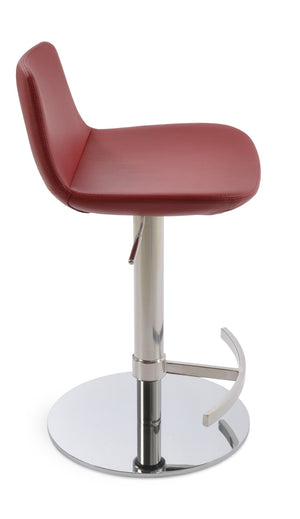 Soho Concept Pera Piston Adjustable Barstools & Counterstools - Sleek Metal Design, 2-year Guarantee, In Stock! Red  Soho-concept-dining-chair-09525