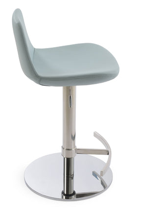 Soho Concept Pera Adjustable Barstools & Counterstools - Luxurious Fabrics, Chrome Base, 10-year Guarantee, Stylish! Blue  Soho-concept-dining-chair-09527