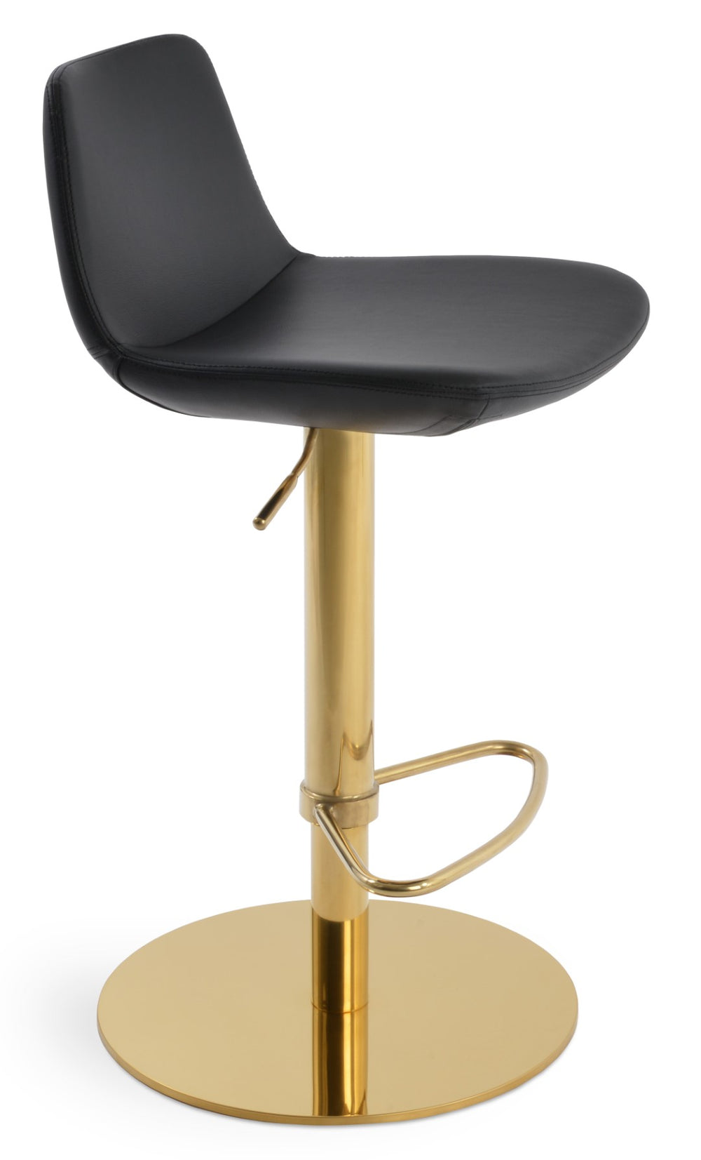 Soho Concept Pera Piston Barstools & Counterstools – Stylish Leatherette, Soft Gold/Black, 2-year Guarantee! Gold,White  Soho-concept-dining-chair-09534