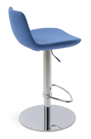 Soho Concept Pera Piston Barstools & Counterstools – Stylish Leatherette, Soft Gold/Black, 2-year Guarantee! Blue  Soho-concept-dining-chair-09514