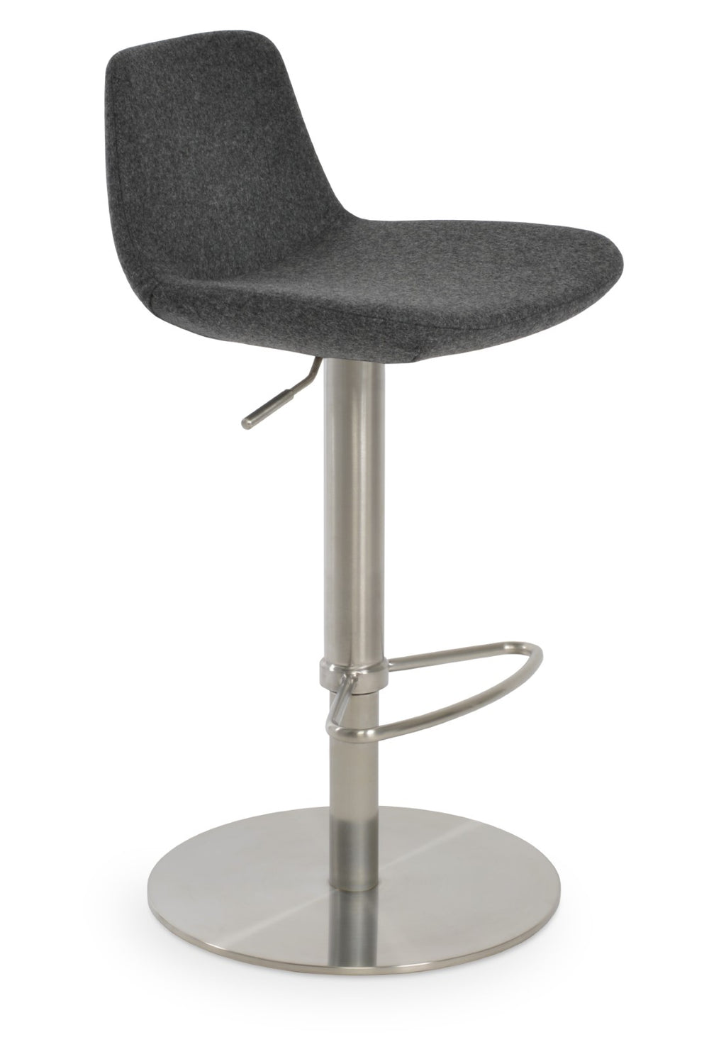 Soho Concept Pera Adjustable Barstools & Counterstools - Stylish Dark Grey Wool, 10-year Guarantee, Max Comfort! Dark Grey  Soho-concept-dining-chair-07081