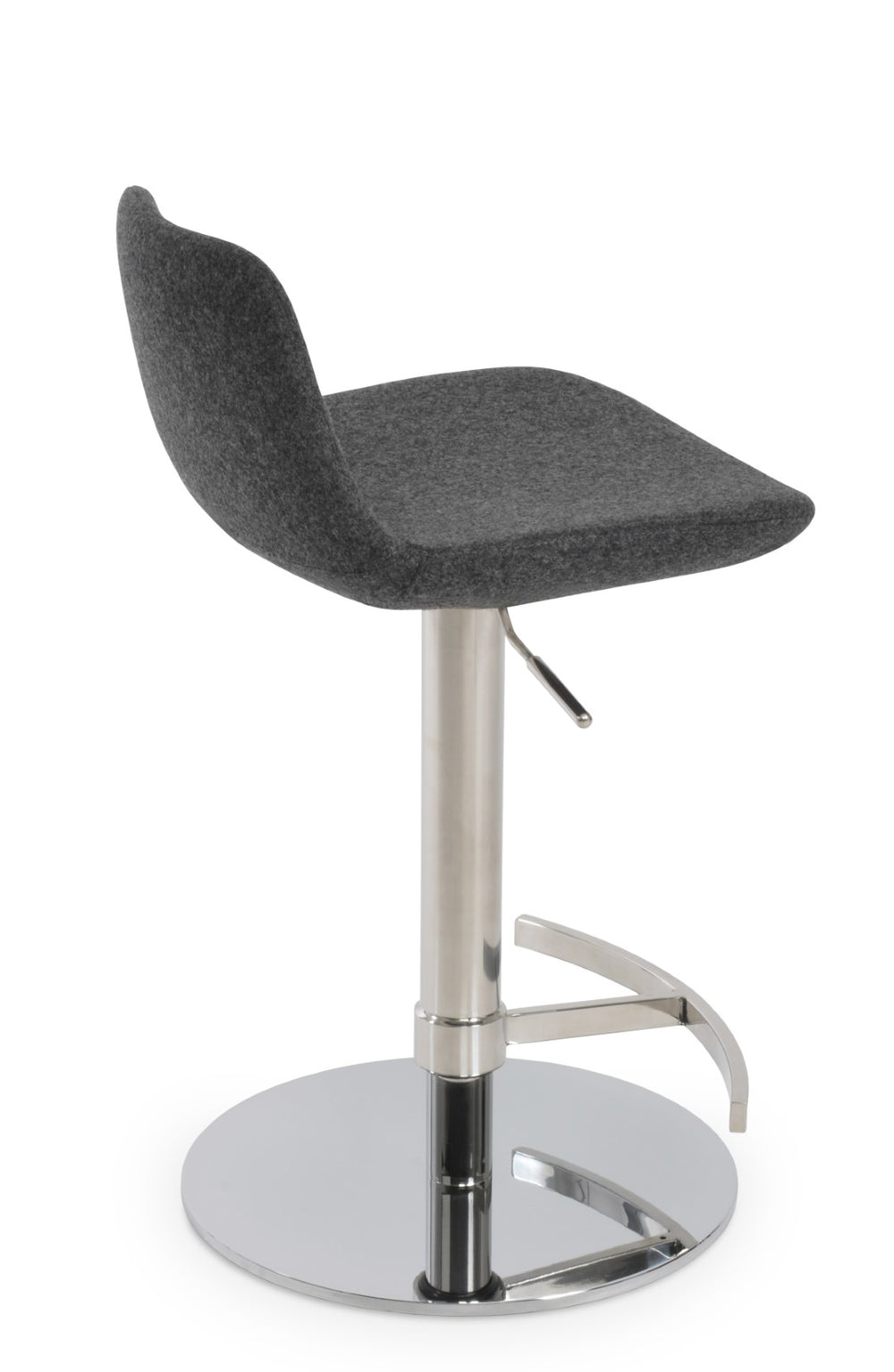 Soho Concept Pera Adjustable Barstools & Counterstools - Stylish Dark Grey Wool, 10-year Guarantee, Max Comfort! Dark Grey  Soho-concept-dining-chair-07081
