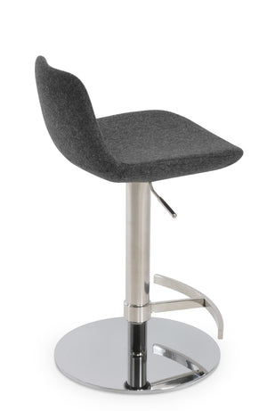 Soho Concept Pera Adjustable Barstools & Counterstools - Stylish Dark Grey Wool, 10-year Guarantee, Max Comfort! Dark Grey  Soho-concept-dining-chair-09517