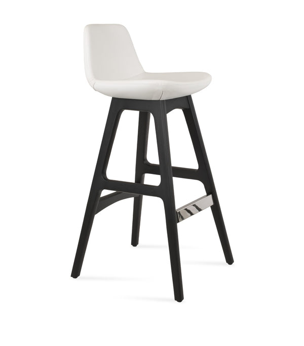 Soho Concept Pera Wood Barstools & Counterstools - Stylish Leatherette, 2-year Guarantee, Elegant Swivel Design! White  Soho-concept-dining-chair-09537