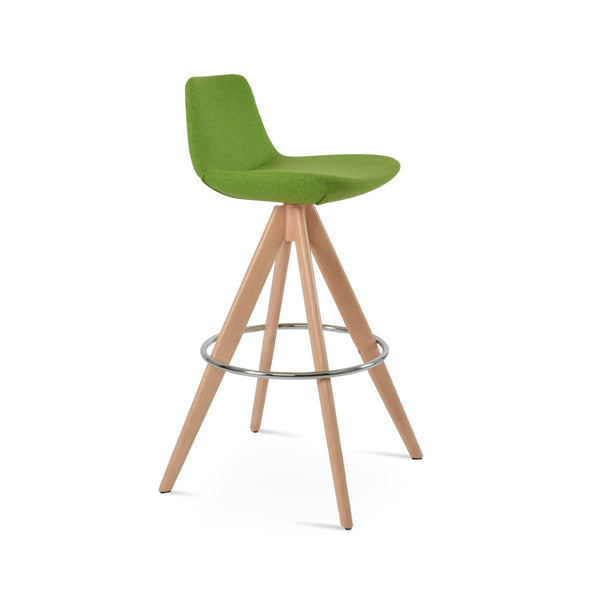 Soho Concept Pera Pyramid-mw Swivel Bar & Counter Stools In Premium Wool Fabric - Custom Finish Options Available! Natural  Soho-concept-dining-chair-09539